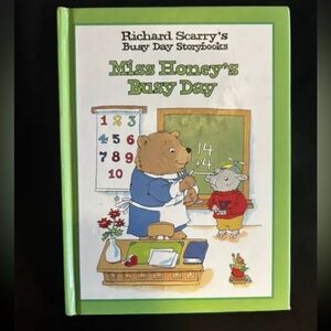 Vintage Richard Scary - Miss Honeys Busy Day Hardcover Good